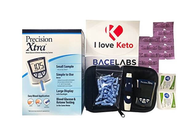 Precision Xtra Blood Glucose and Ketone Monitoring Meter Kit Bundl